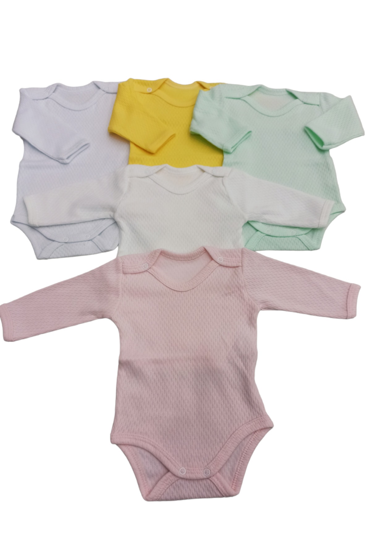 بادی نوزادی دخترانه سفید bebedino | 12 اورجینال - تصویر 7