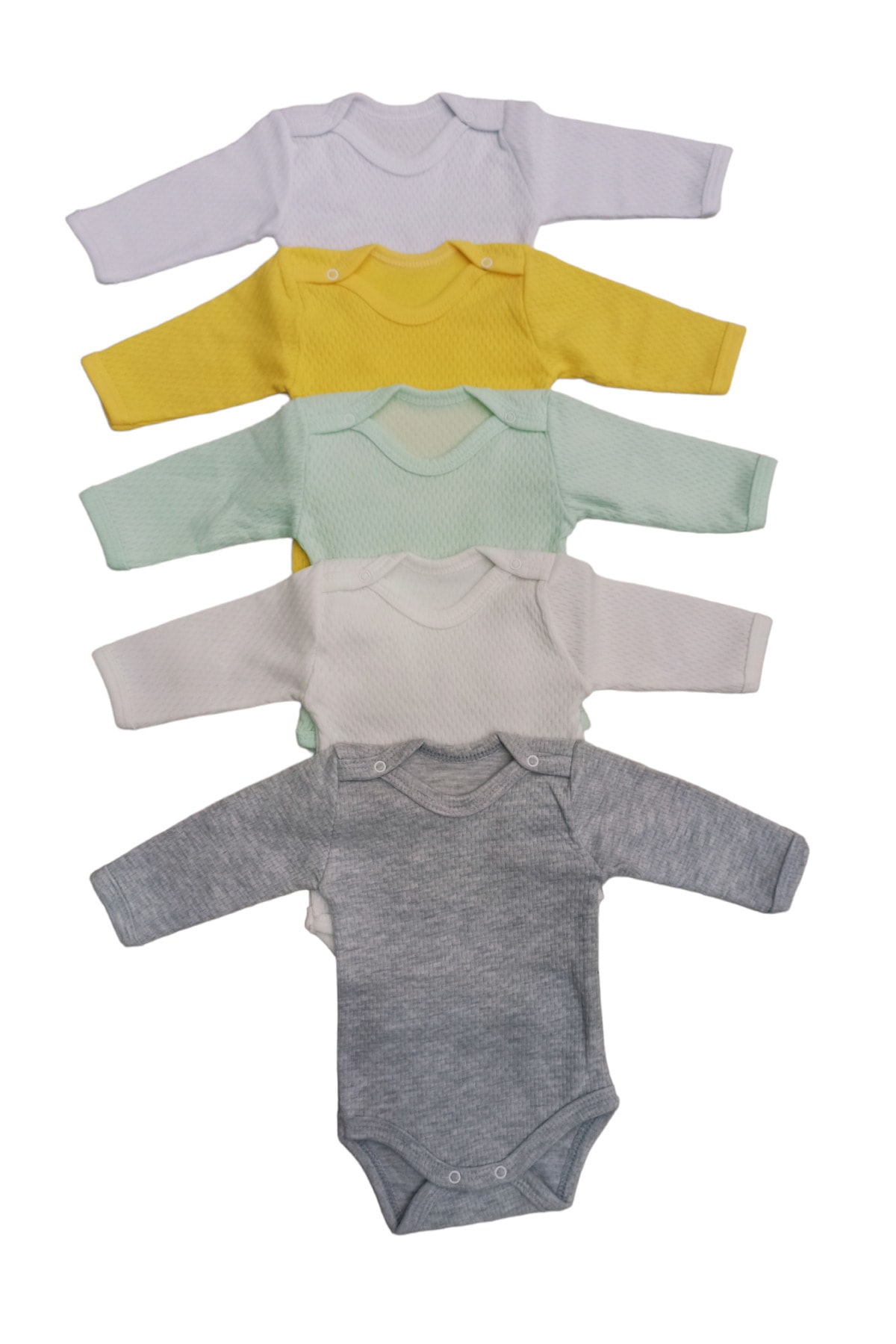 بادی نوزادی پسرانه سفید bebedino | 13 اورجینال - تصویر 6