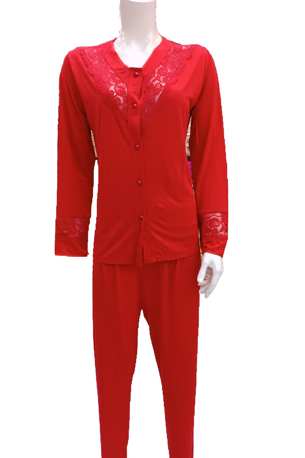 Jar Pierre 154 6'lı Kadın Viskon Penye Gecelik Sabahlık Pijama Şort Takım