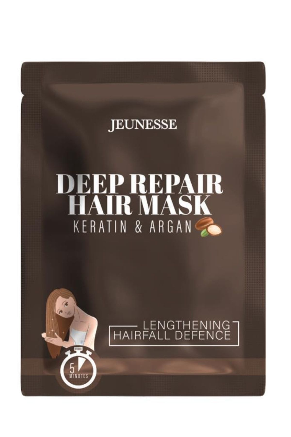 ماسک مو ترمیم کننده عمقی ماسک صورت کراتینه و آرگان 30 گرمی Jeunesse