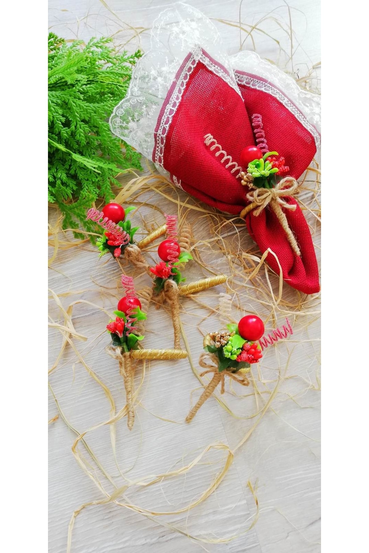 Christmas Cocaine Bundle 6-Piece Napkin Ring