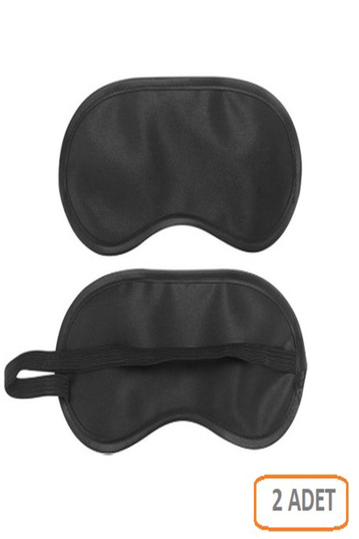 MİBU Nanotex Yumuşacık Uyku Göz Bandı Siyah Uyku Bandı Siyah Yıkanabilir Uyku Maskesi 2 Adet