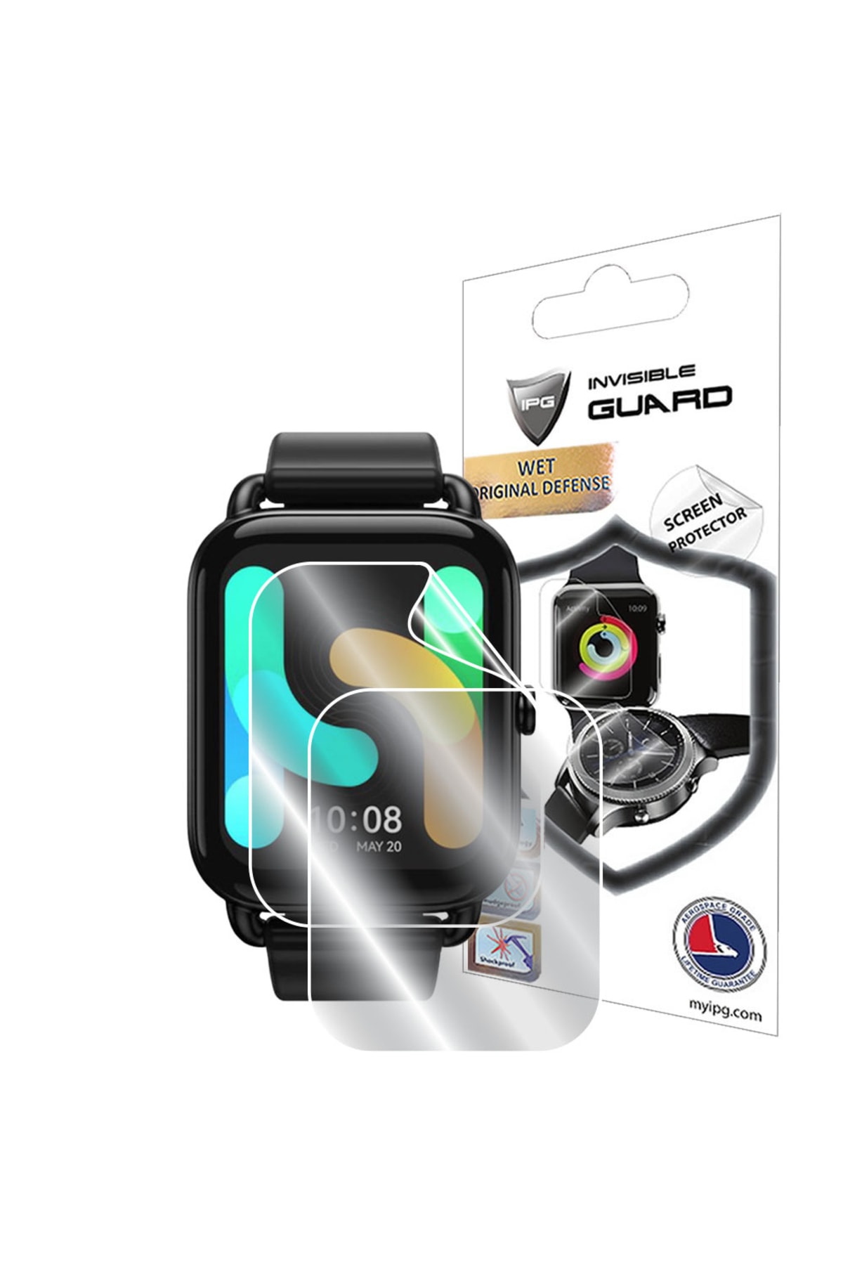 Hydrogel Screen Protector Compatible with Haylou Rs4 Plus Smart Watch (2 PCS)