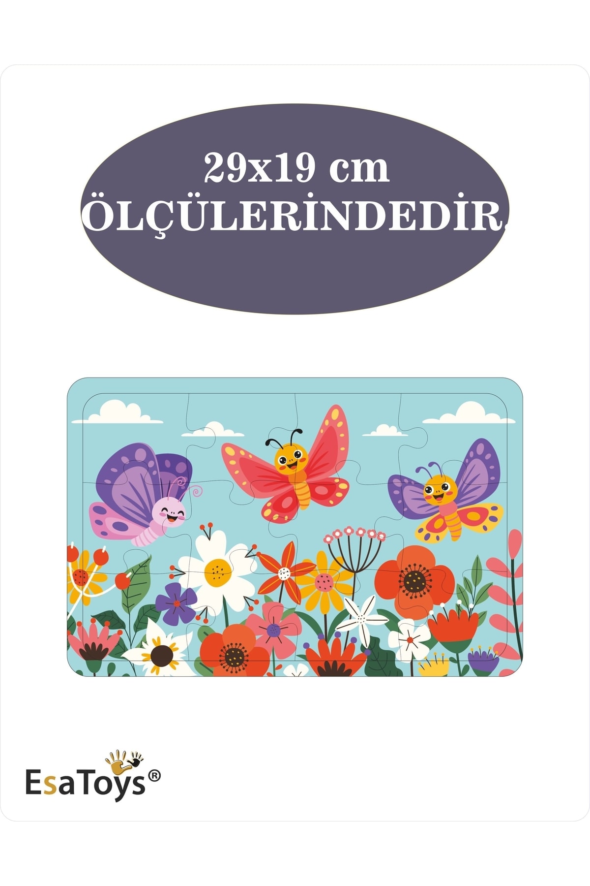 esatoys Ahşap Çocuk Puzzle 12 Parça fotoğrafı 3 (önizleme)