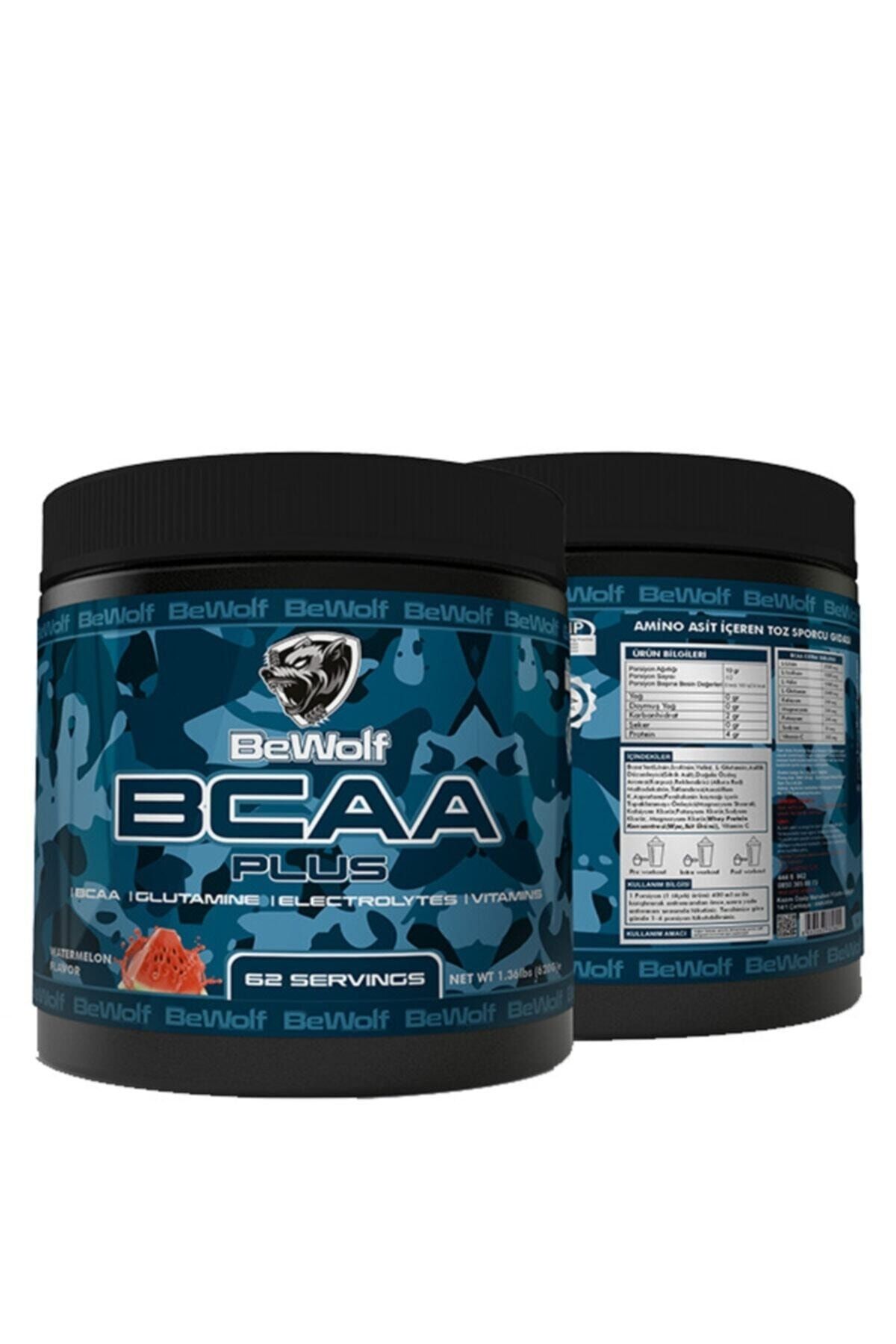 BeWolf Nutrition Bcaa Plus 620 Gr. 62 Porsiyon Karpuz Aromalı
