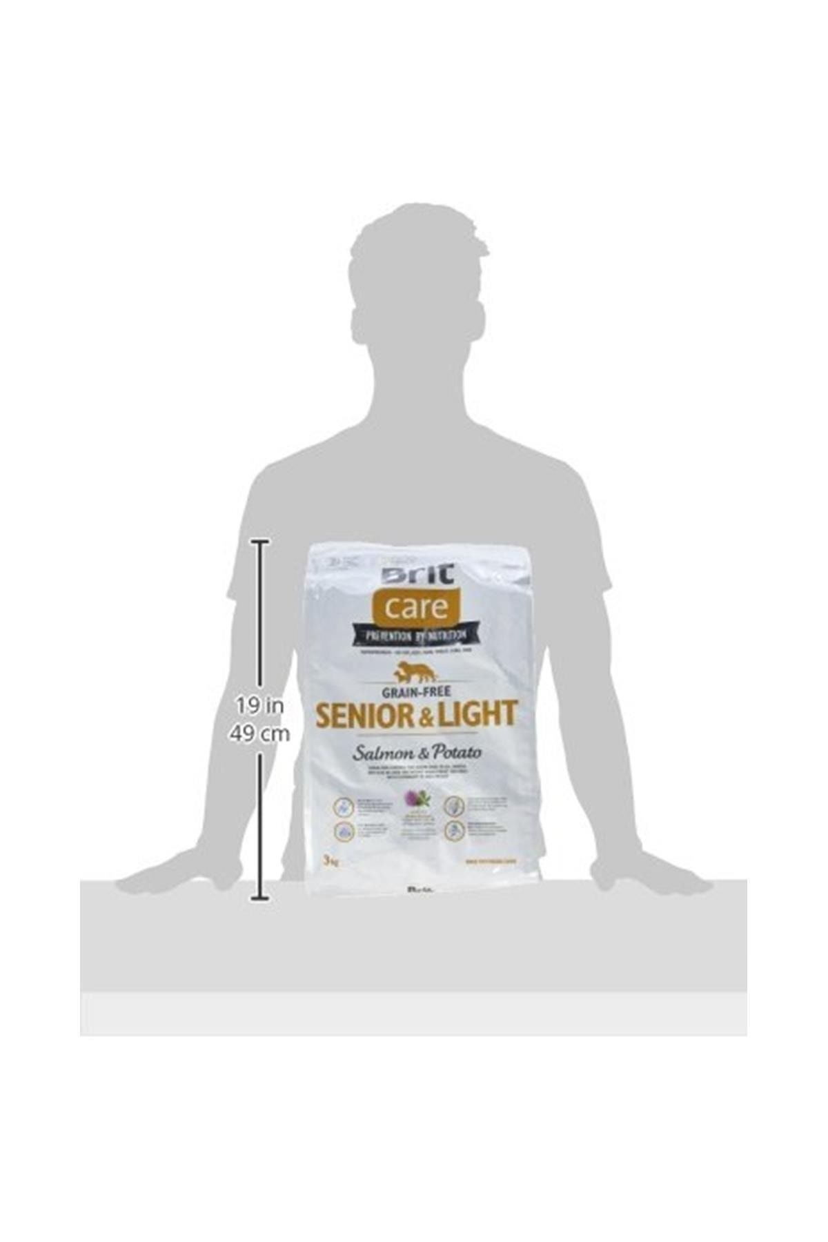 Brit Care Light Kuru Köpek Maması, Somon Ve Patatesli, Tahılsız, Yaşlı Köpek, Diyet, 3 Kg GN10088