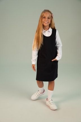 Kız Çocuk Kolsuz A Kesim Okula Dönüş Elbise X7103A622AU