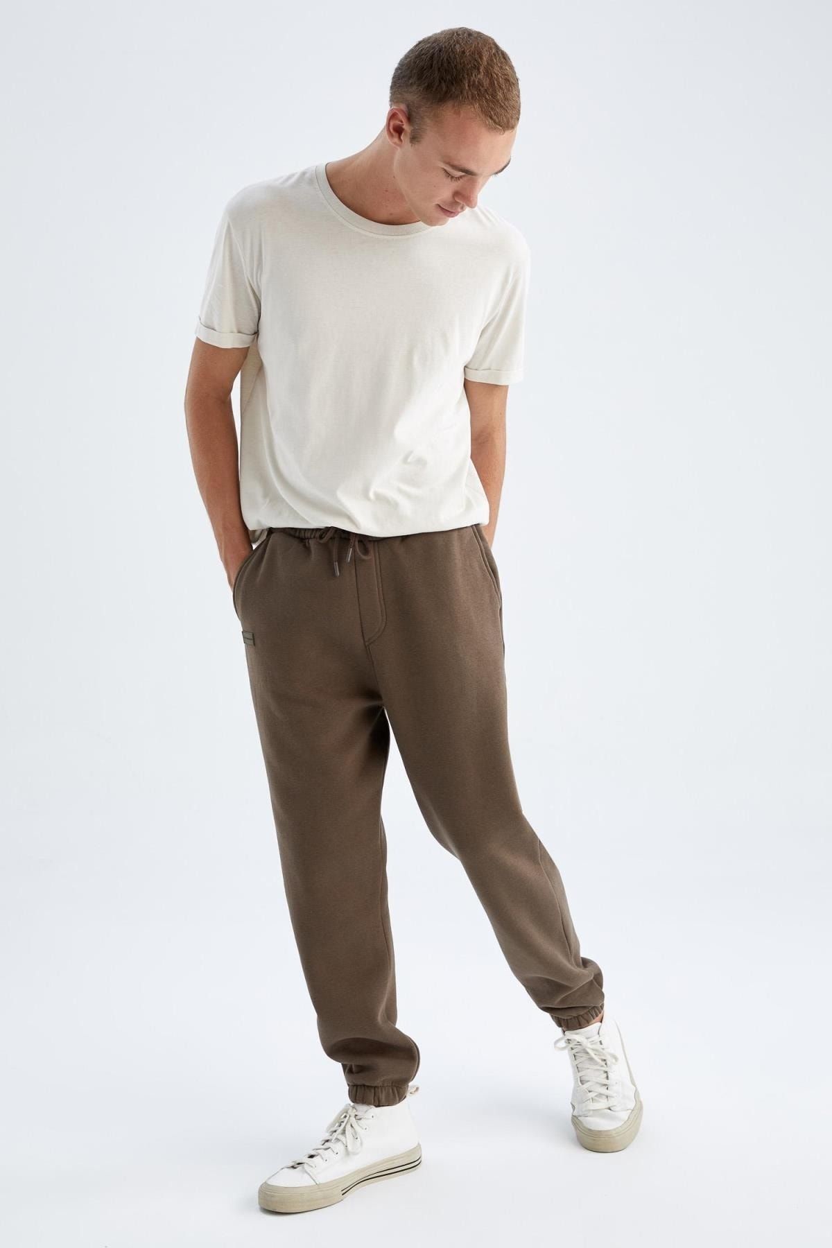 Regular Fit Cepli İçi Yumuşak Tüylü Eşofman Altı