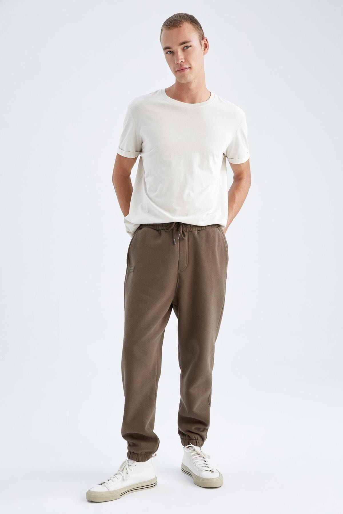 Regular Fit Cepli İçi Yumuşak Tüylü Eşofman Altı