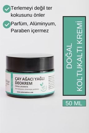 Doğal Koltuk Altı Kremi 50 ml (ÇAY AĞACI YAĞLI DEOKREM)ıtır-lavanta Ter Kokusuna Karşı-mükemmel Etki naturamisse bakım ürünü-34