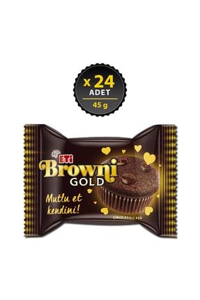 Browni Gold Çikolata Soslu Çikolatalı Kek 45 g x 24 Adet 8690526463735