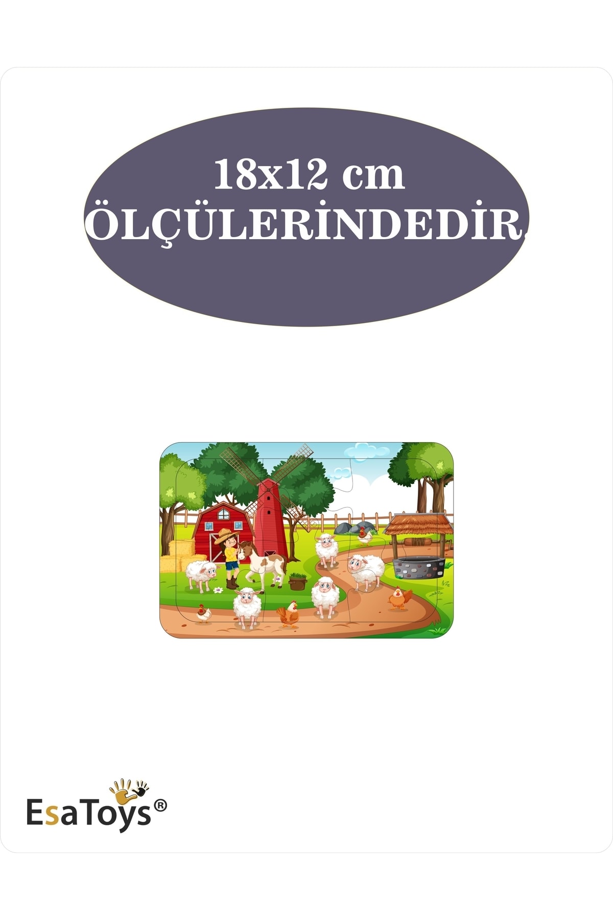 esatoys Ahşap Çocuk Puzzle 6 Parça fotoğrafı 3 (önizleme)