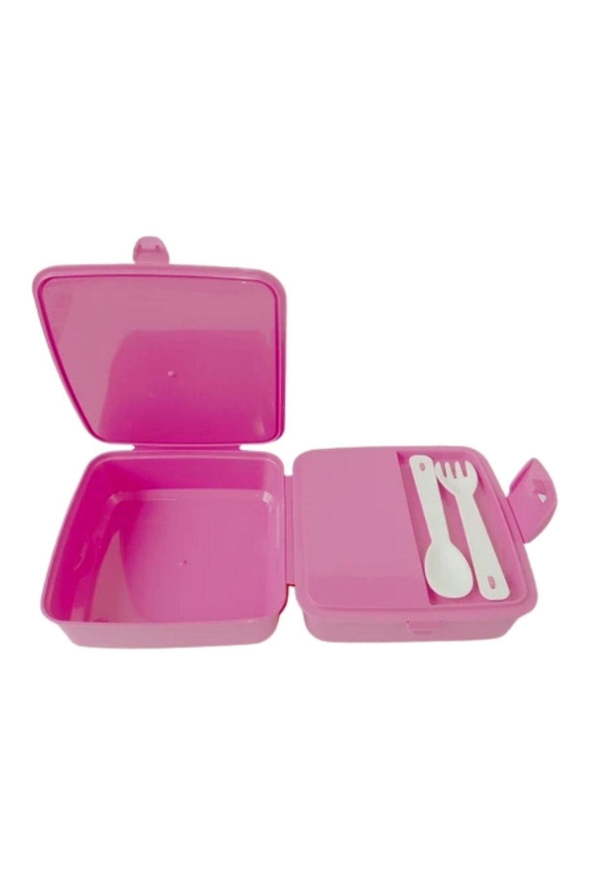 Buffer-Practical 4 Compartment Lunch Box - With Spoon Fork, Self 2
