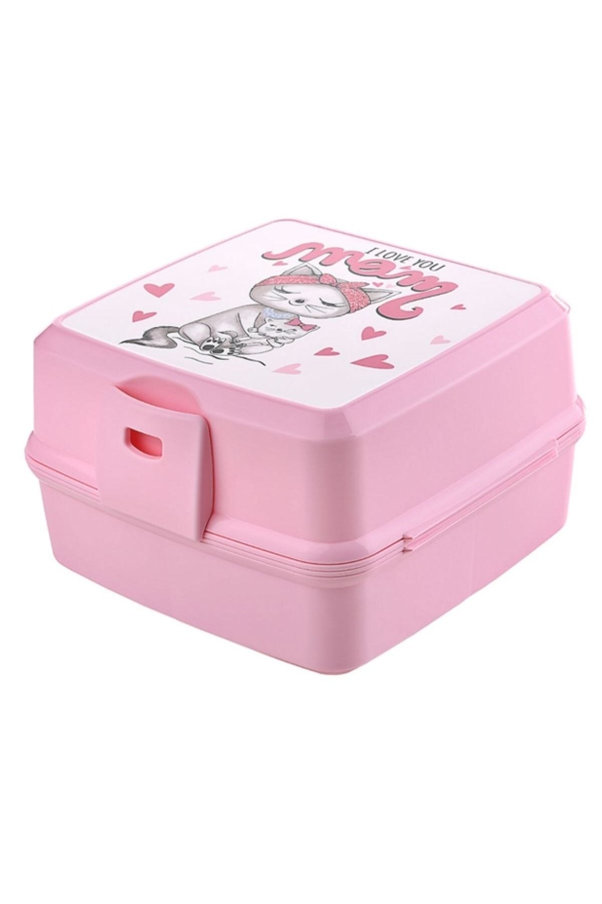 Buffer-Practical 4 Compartment Lunch Box - With Spoon Fork, Self 1