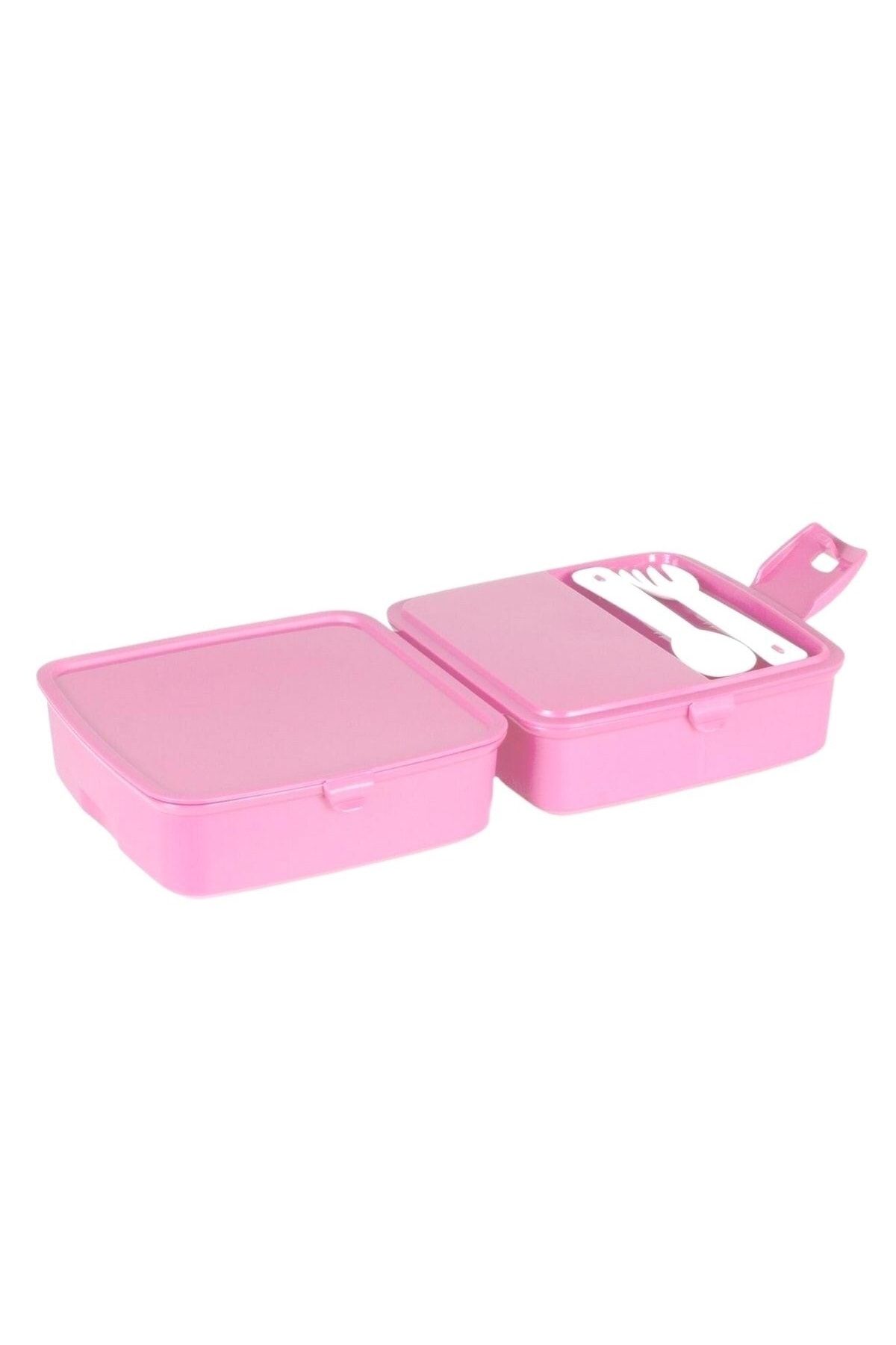 Buffer-Practical 4 Compartment Lunch Box - With Spoon Fork, Self 3
