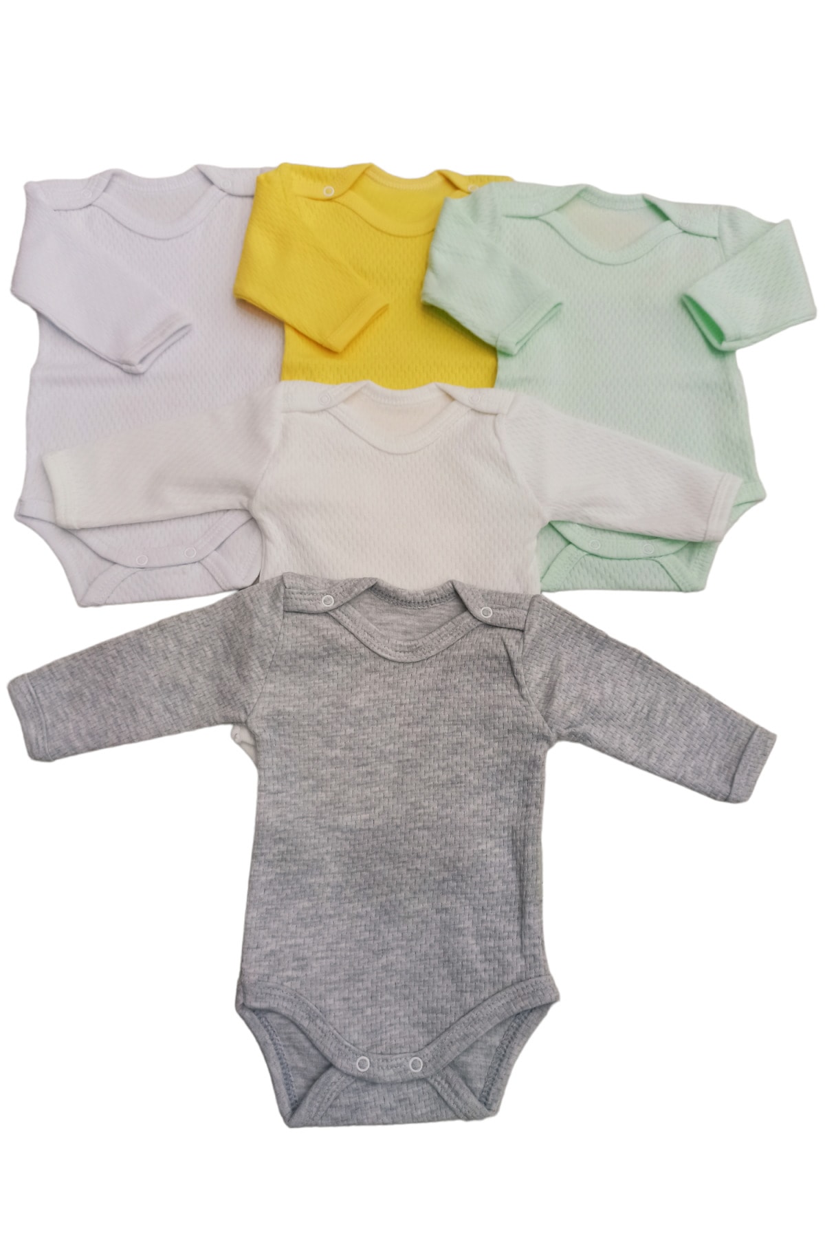 بادی نوزادی پسرانه سفید bebedino | 13 اورجینال - تصویر 5