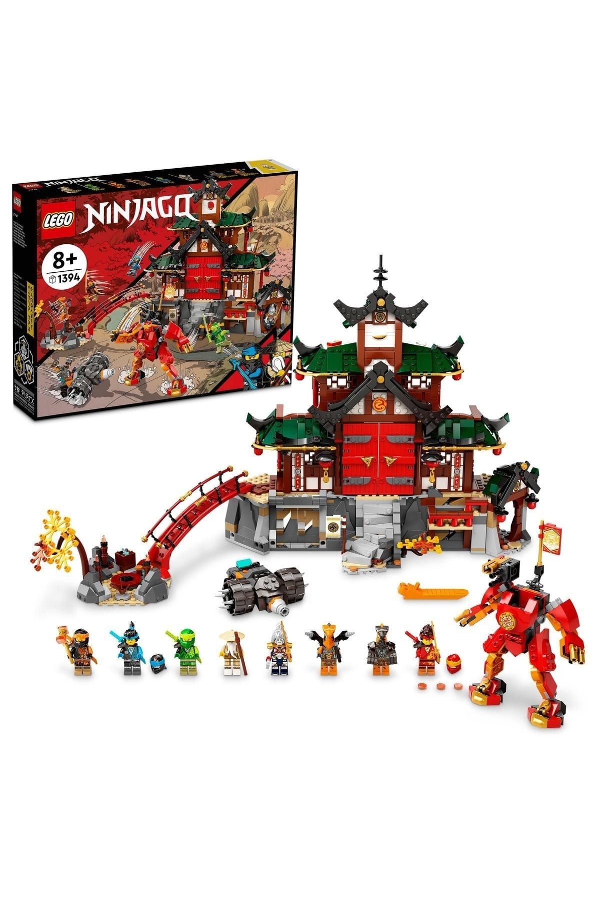 LEGO لگو مجموعه ساختمانی معبد نینجاگو دوجو 71767 (1394 قطعه)
