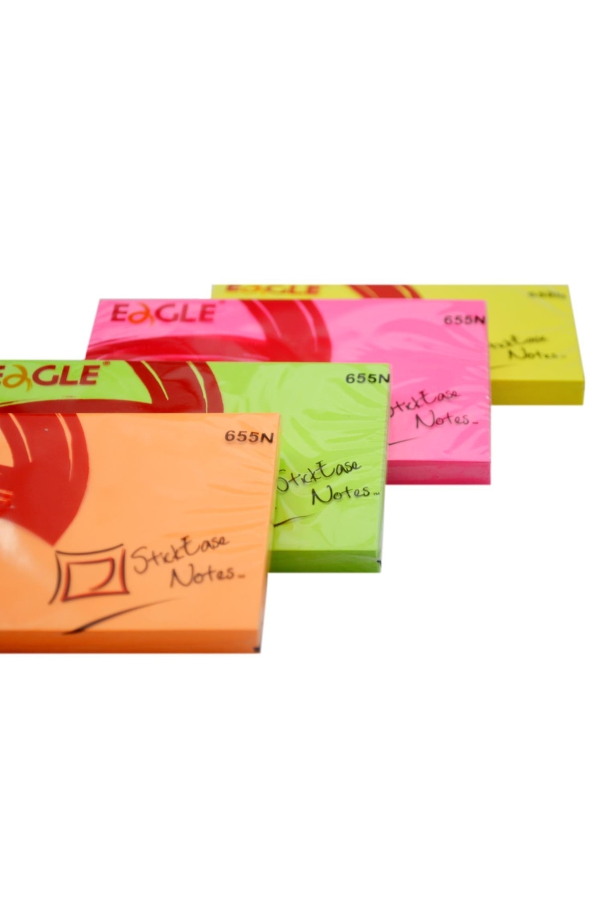 Eagle 75x125 Mm Neon Renk Sticky Yapışkanlı Not Kağıdı 100 Yaprak (655n) 4 Adet