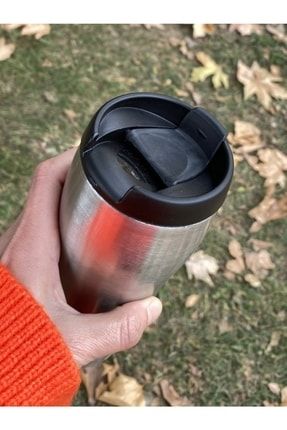 Çelik Kupa Gümüş Soğuk Çay Kahve Soğuk Taşımak Için - Çap :7 Cm - Yükseklik: 18 Cm Termos RENKKUPA17