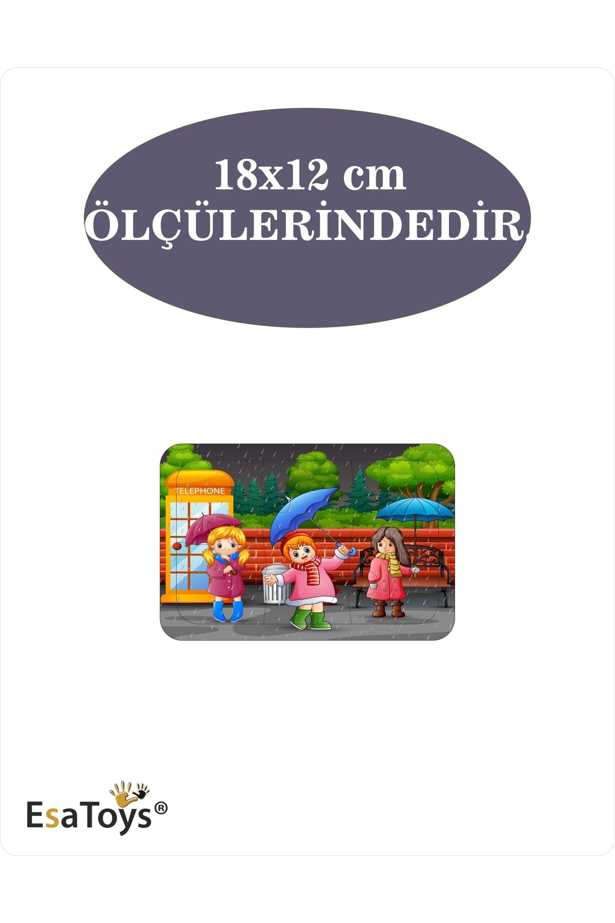 esatoys Ahşap Çocuk Puzzle 6 Parça fotoğrafı 3 (önizleme)