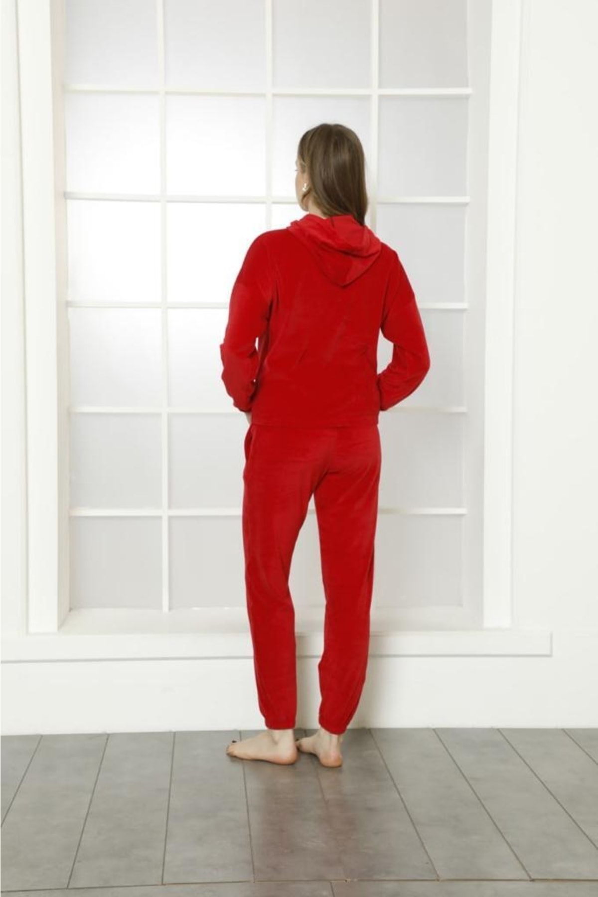 snc-Red Kafide Women's Pajama Set 3