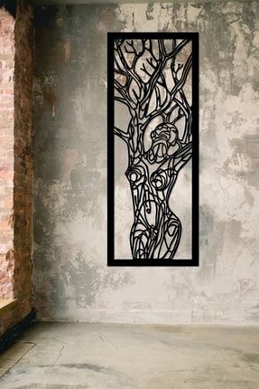 Ağaç Kadın Tablo Metal Duvar Dekorasyon Ürünü -ev Aksesuarı SYH00048