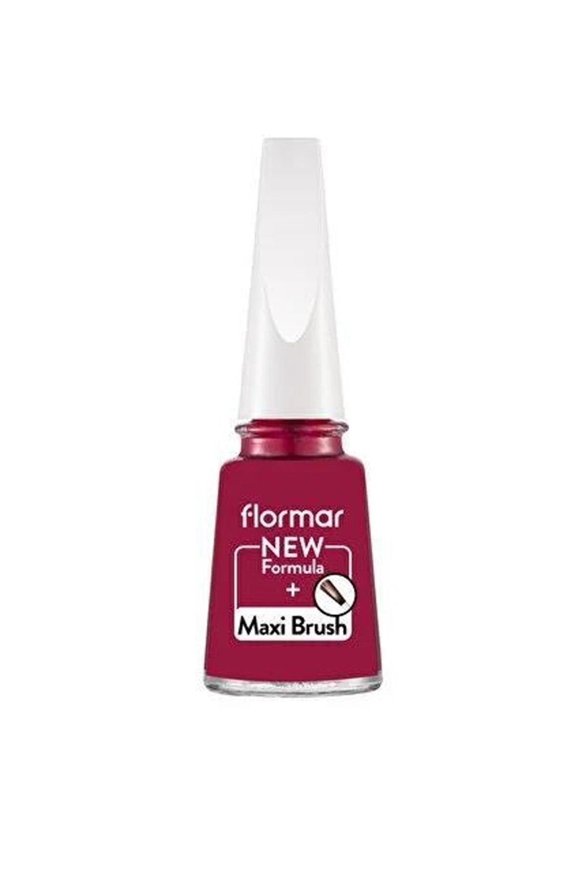 Flormar رنگ ناخن ماکسی براش 075 باروک بوردو