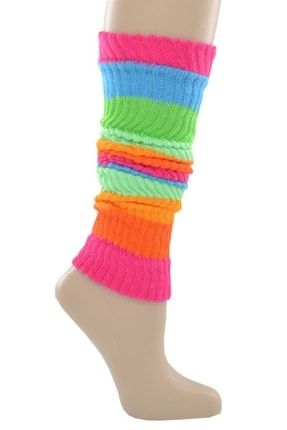 Kadın Renkli Tozluk Aerobik Bot Çorap TZLK001