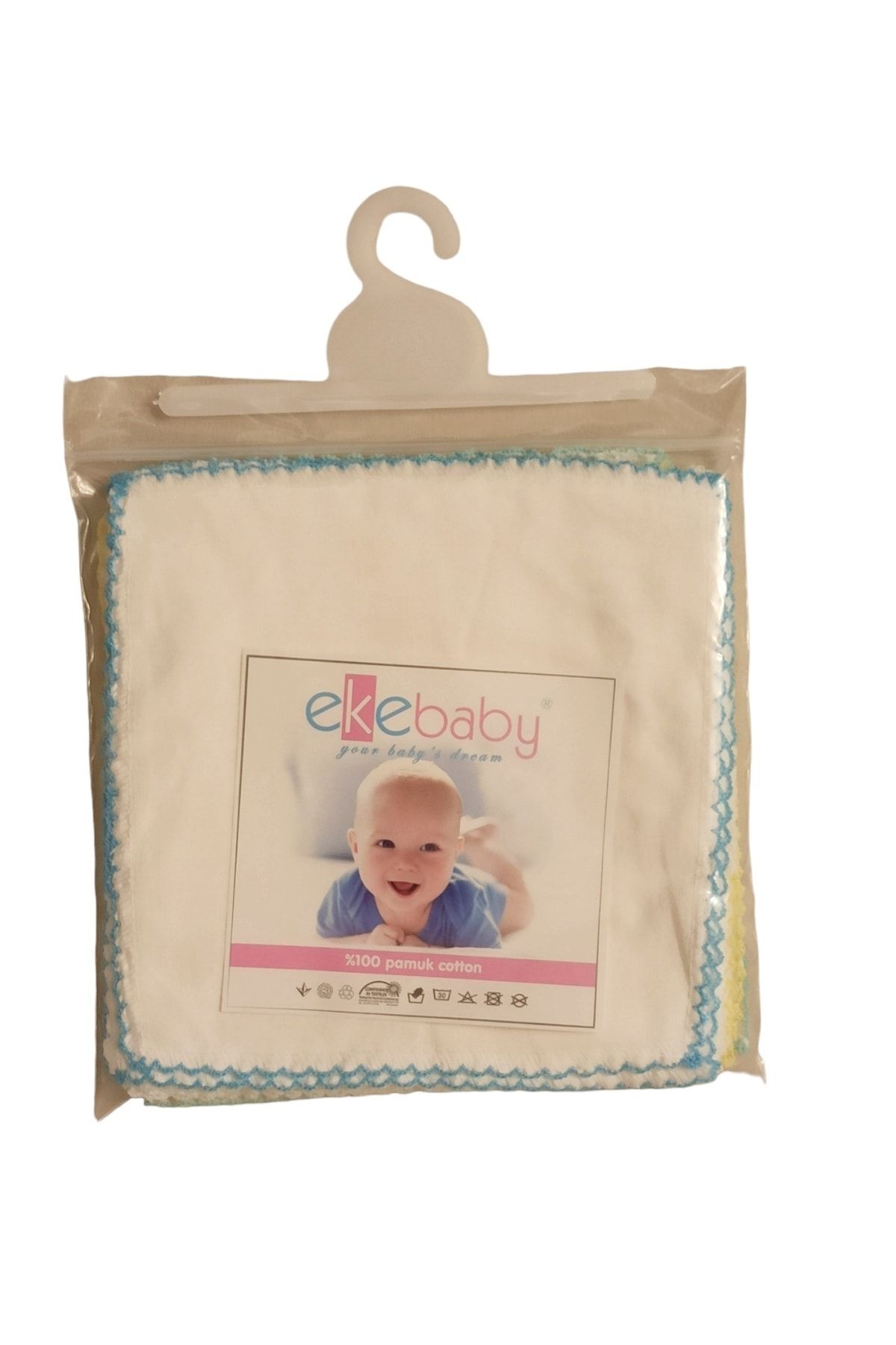 Ekebaby-Pachet de 10 șervețele pentru gură pentru bebeluși, cusute cu strat dublu, șervețele pentru bebeluși 2
