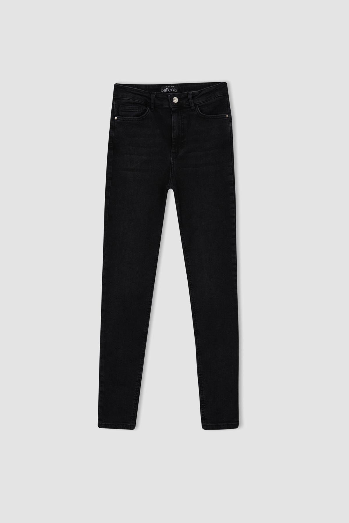 DeFacto-Super Skinny Fit Jeanshose mit hoher Taille 5