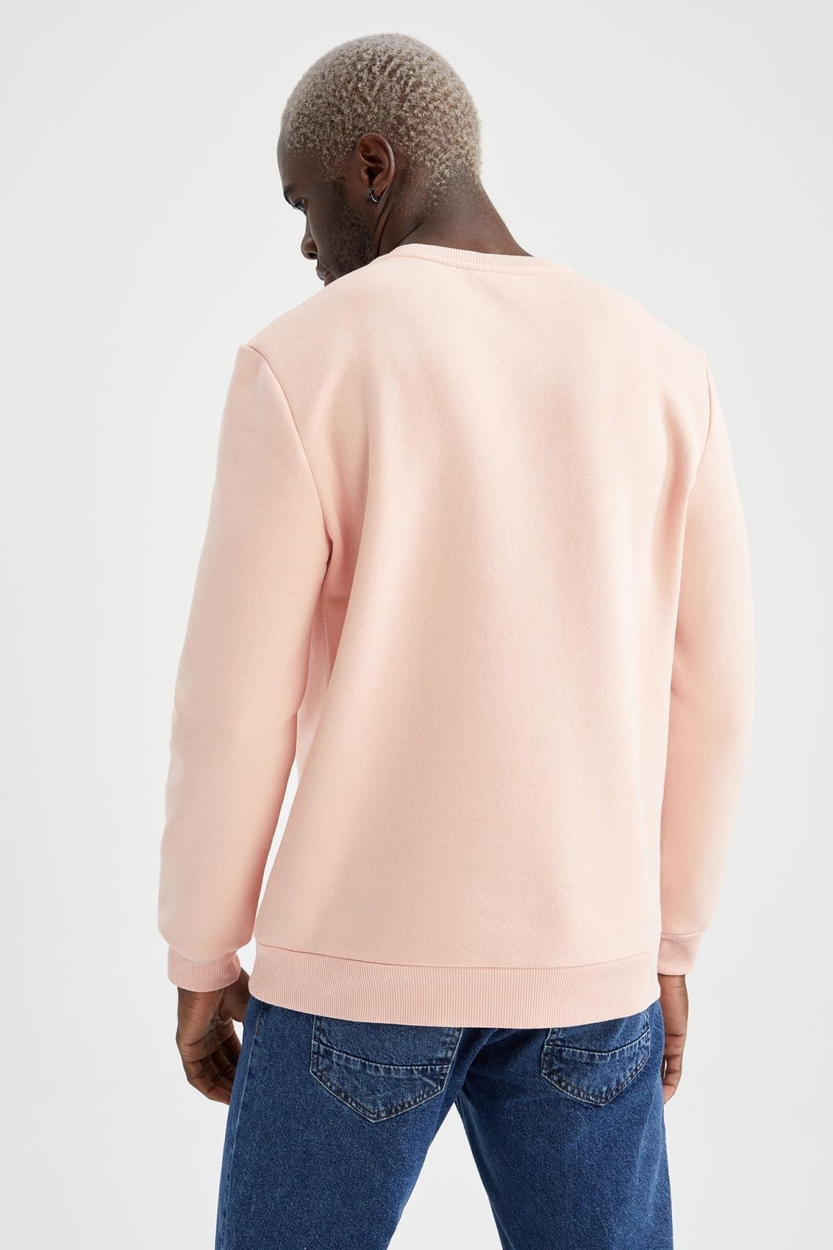 سویشرت مردانه صورتی دفاکتو | T3777AZ21AU اورجینال - تصویر 7