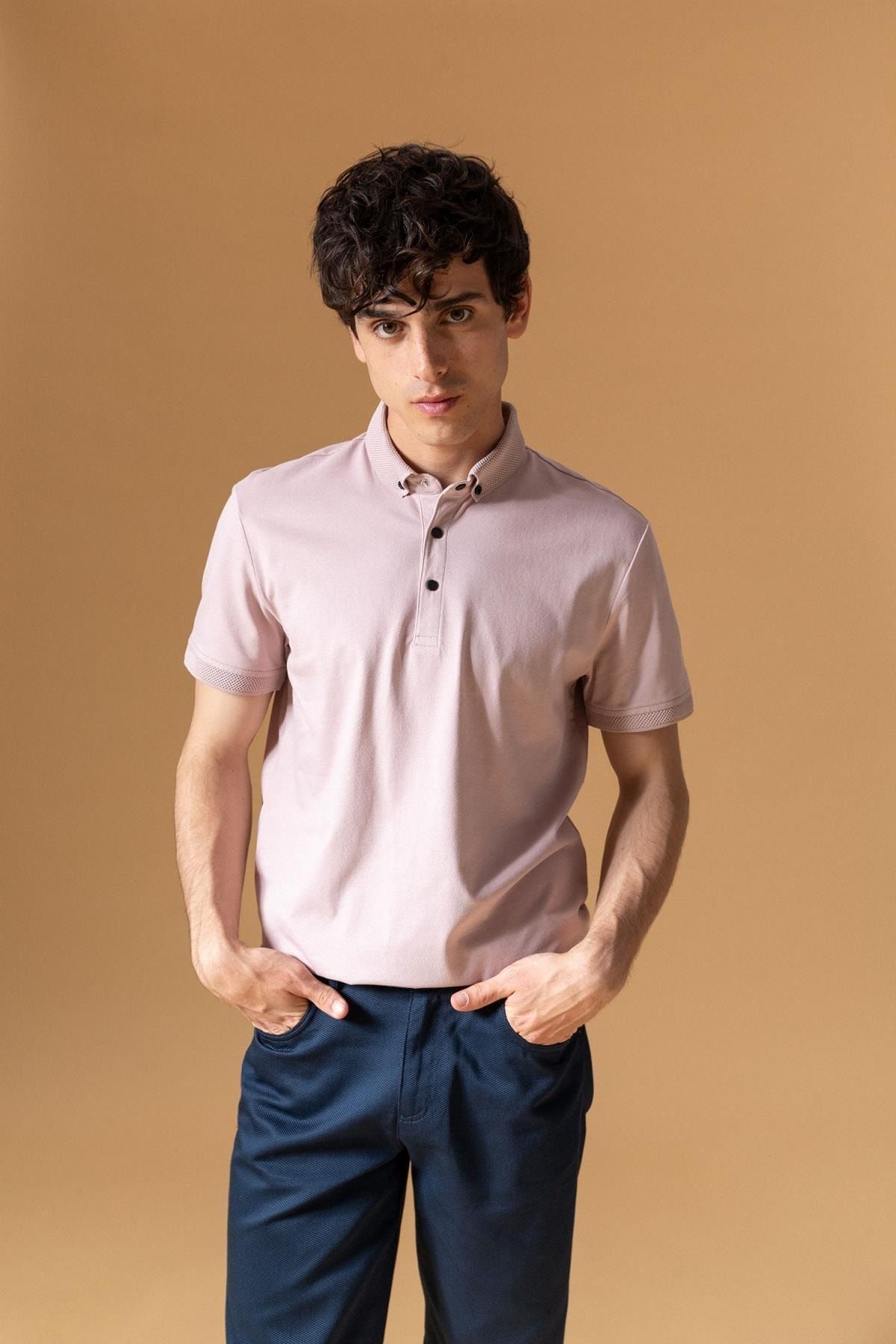 DeFacto Poloshirt Orange Slim Fit