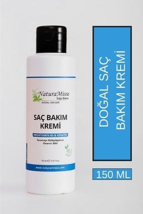 Doğal Saç Bakım Kremi 150 ml Keratin- Provitamin B5 Canlandırıcı- Yumuşatıcı Bakım- Parlak Saçlar Naturamisse Saç Kremi-132