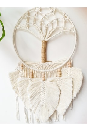 Bohem Shop El Yapımı Hayat Ağacı Makrome Duvar Dekoru Yaşam Ağacı Duvar Süsü-...