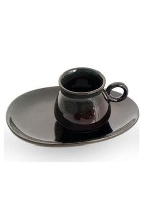 Kahve Fincan Takımı Porselen 6'lı SYT-010928-Siyah