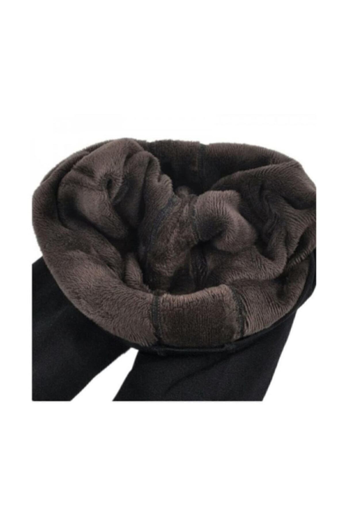 Genel Markalar Bayan Içi Peluş Kışlık Termal Tayt Içlik Siyah Sıcak Tutan Dış Giyime Uygundur