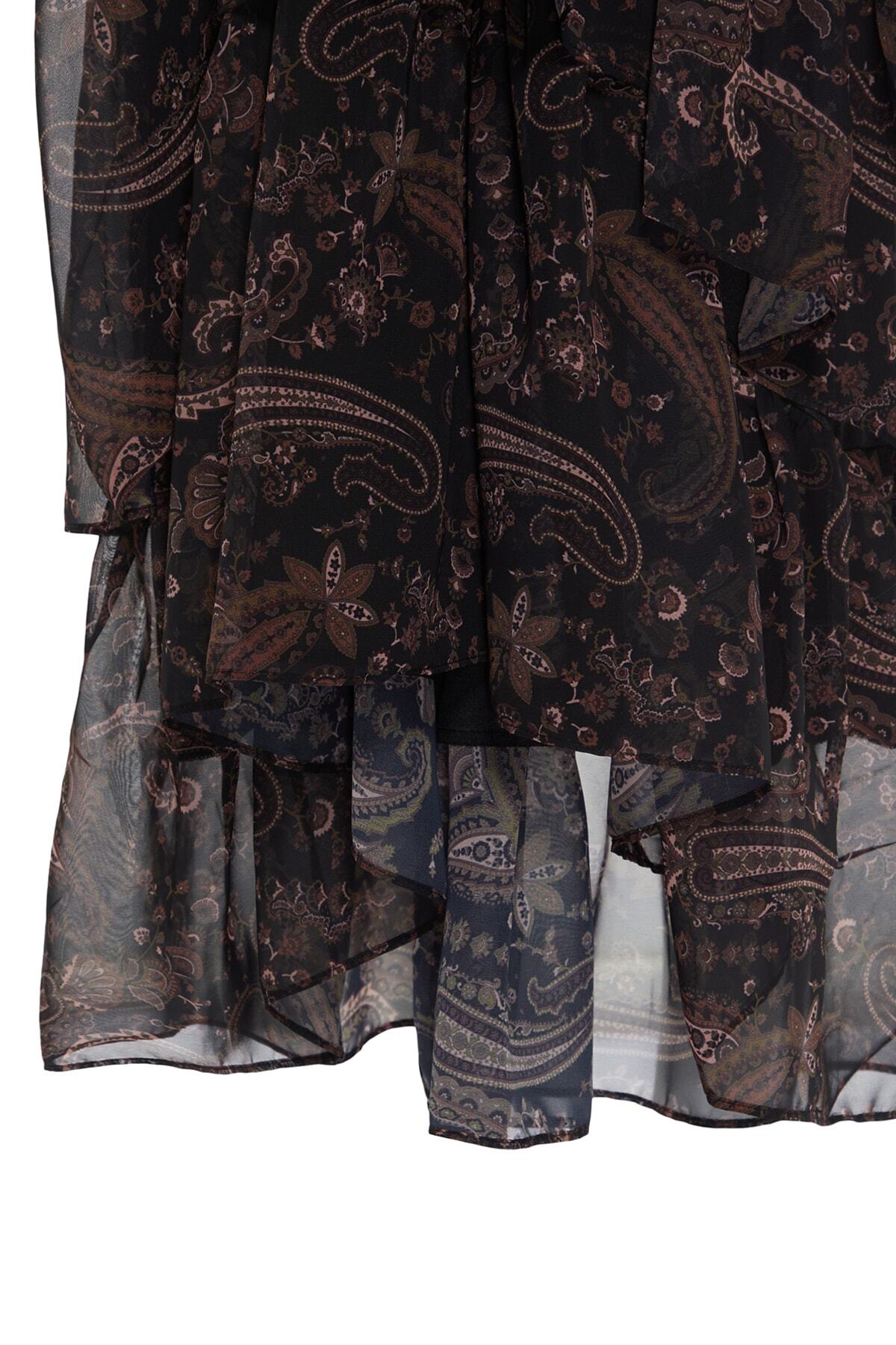Trendyol Collection-Mehrfarbiges, gewebtes Winterkleid mit Neckholder TWOAW21EL1448 18