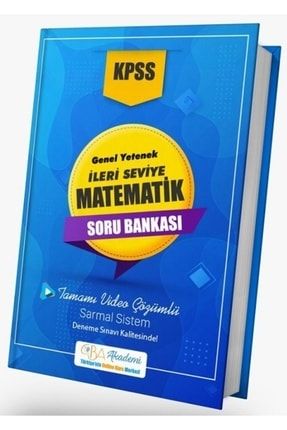 Cba Yayınları Kpss Ileri Seviye Matematik Soru Bankası Video Çözümlü Cba Yayınları 9786057413109