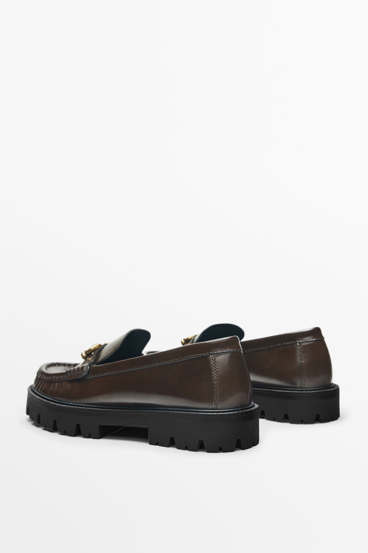 Massimo Dutti Maksi Tırtıklı Tabanlı Deri Makosen VB7734