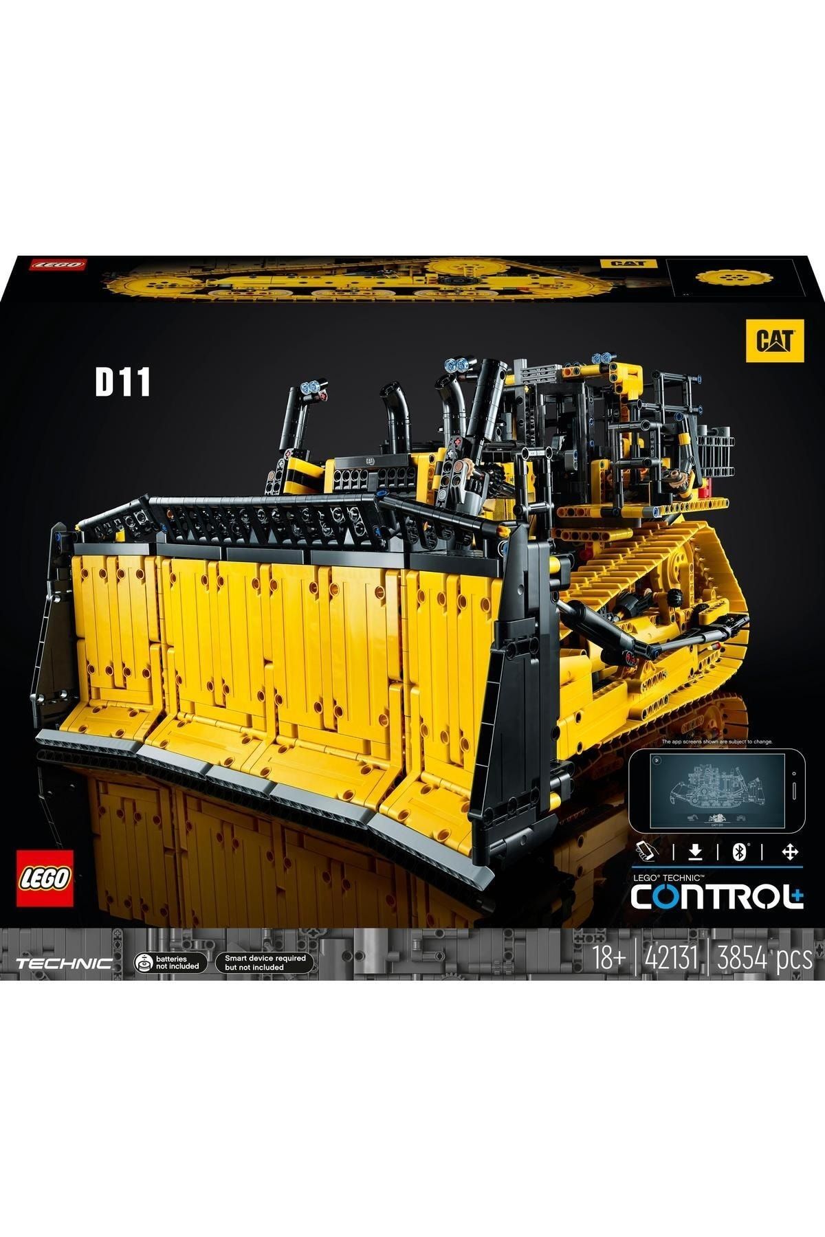 LEGO لگو ست ساخت و ساز بولدوزر Technic Cat D11t 42131; مدل وفادار ماشین ساختمانی (3854 قطعه)
