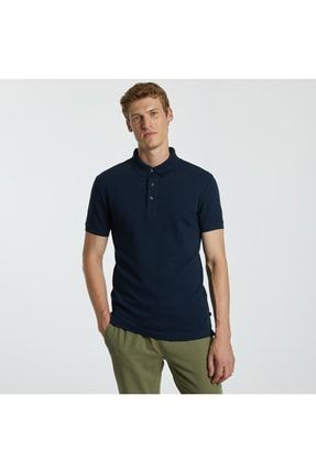 Erkek Lacivert Slım Fıt Polo Tshirt K15652T