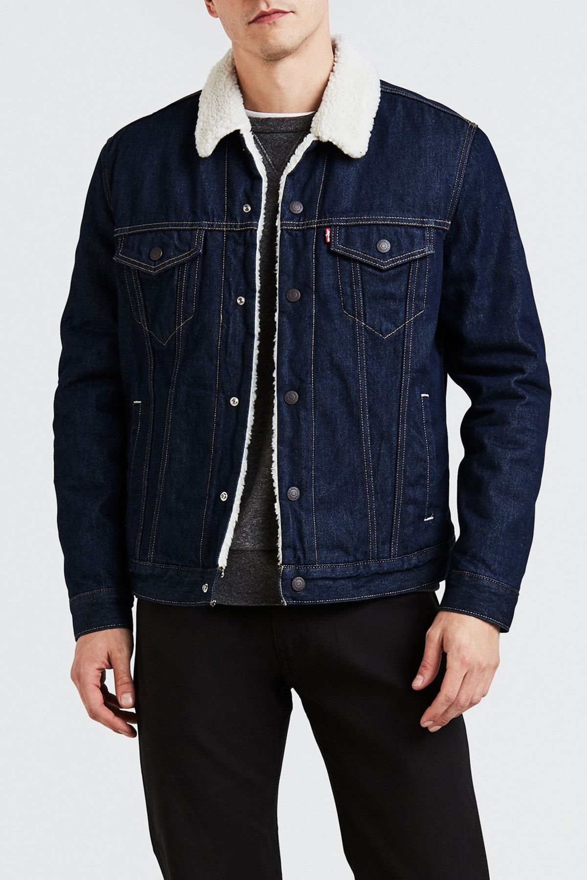 Levi's Jacket - Navy blue - Regular fit - Trendyol