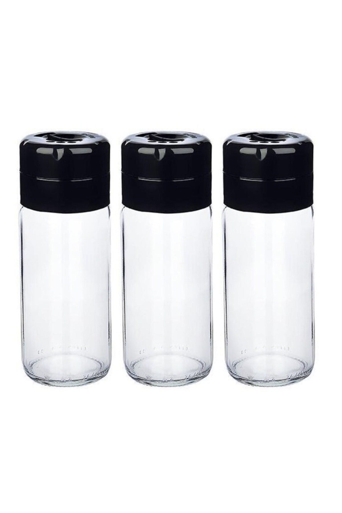 3-Piece Glass Salt Shaker Pepper Shaker Star Spice Shaker Glass Spice Set 245 ml