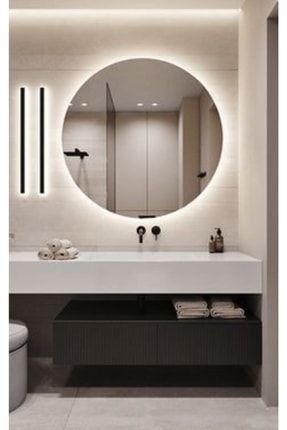 70 Çap Ledli Yuvarlak Ayna Banyo Aynası Beyaz Led 70 Cm DNDR3422