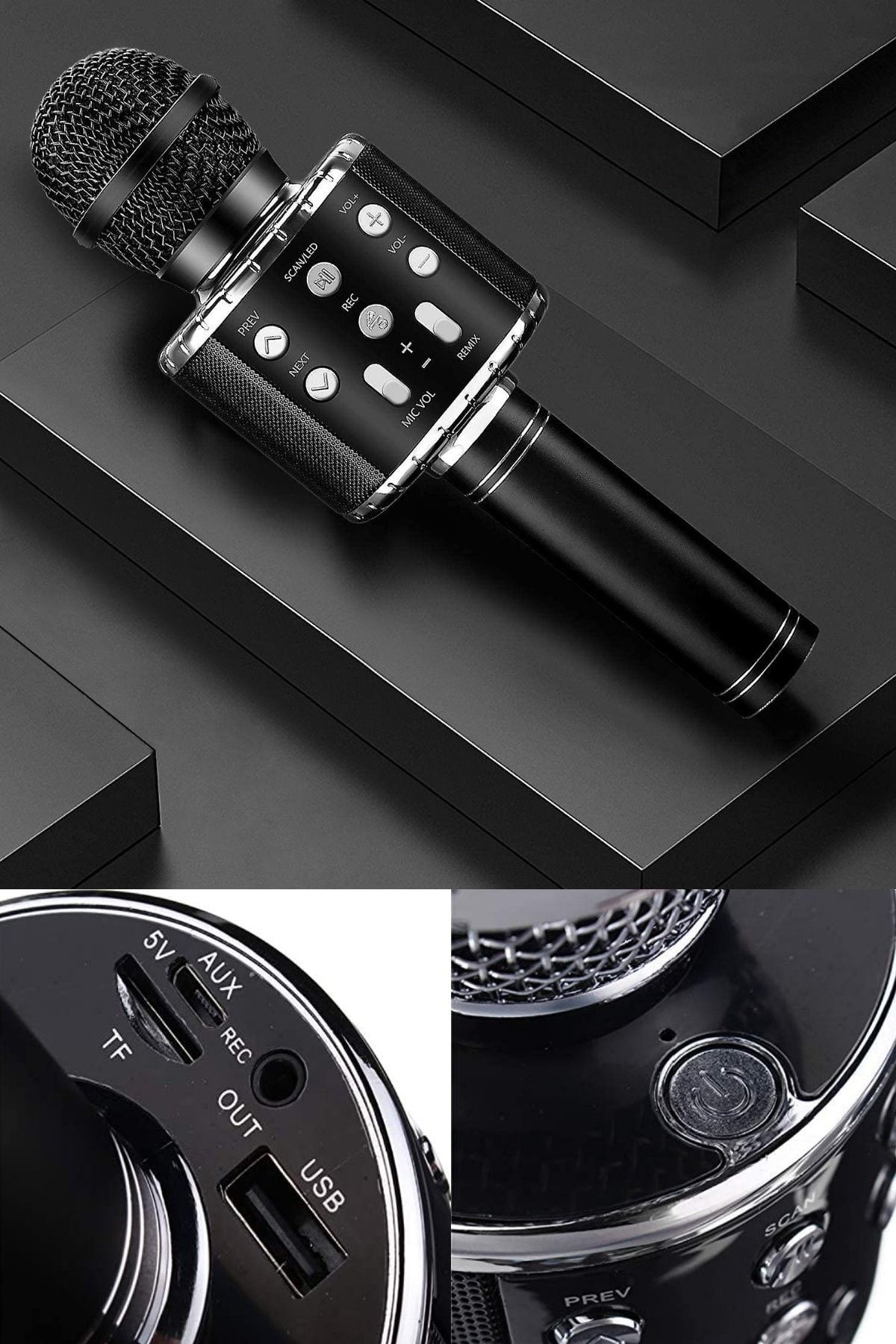 Midday-Karaoke Microphone Speaker with Bluetooth Connection Offering High Quality Sound Experience 3
