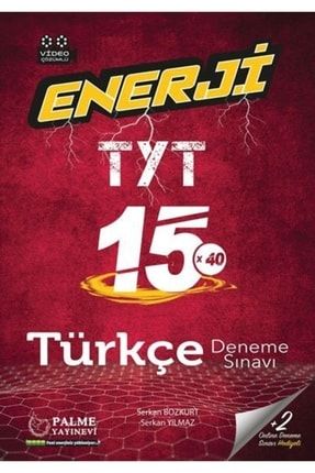 Tyt 15 Türkçe Enerji Deneme Sınavı 2021 Baskı palme-deneme12