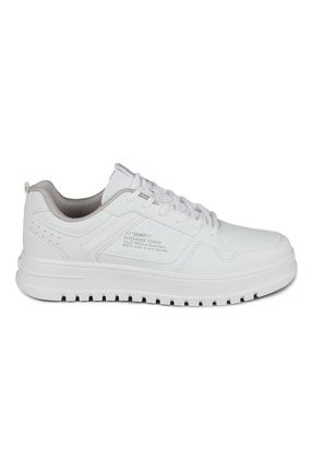 27431 Beyaz Erkek Günlük Rahat Kışlık Kalın Taban Yürüyüş Sneaker Spor Ayakkabı TYC00459939446