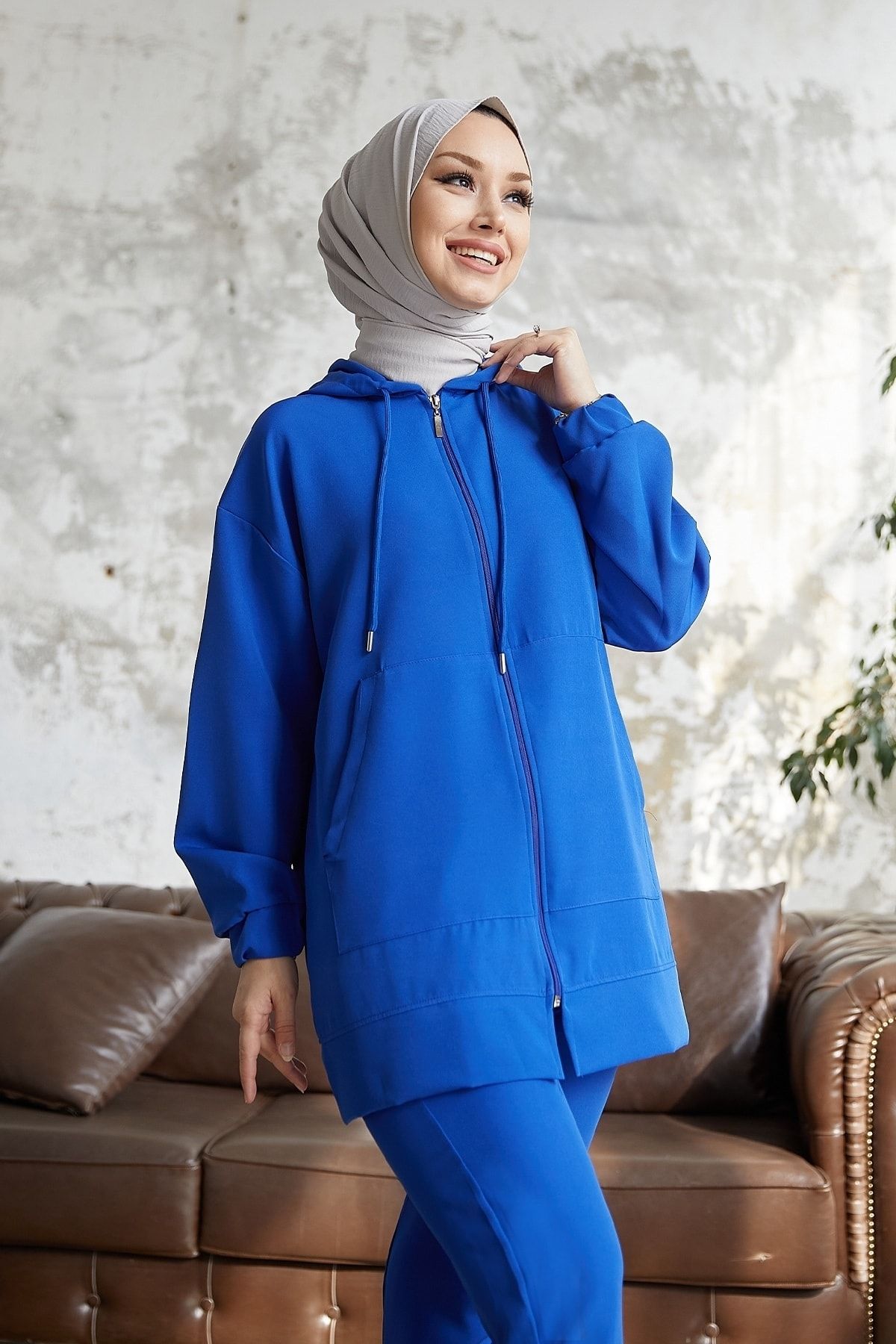 InStyle-Costum din două piese Amor Basic - Saks Blue 4