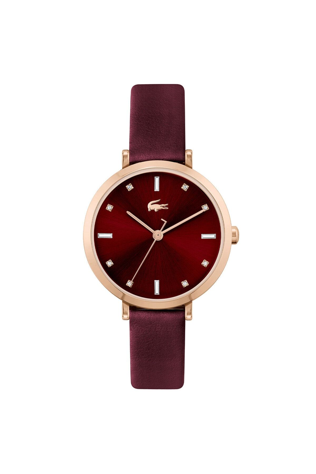 Lacoste Watch Burgundy Burgundy Trendyol