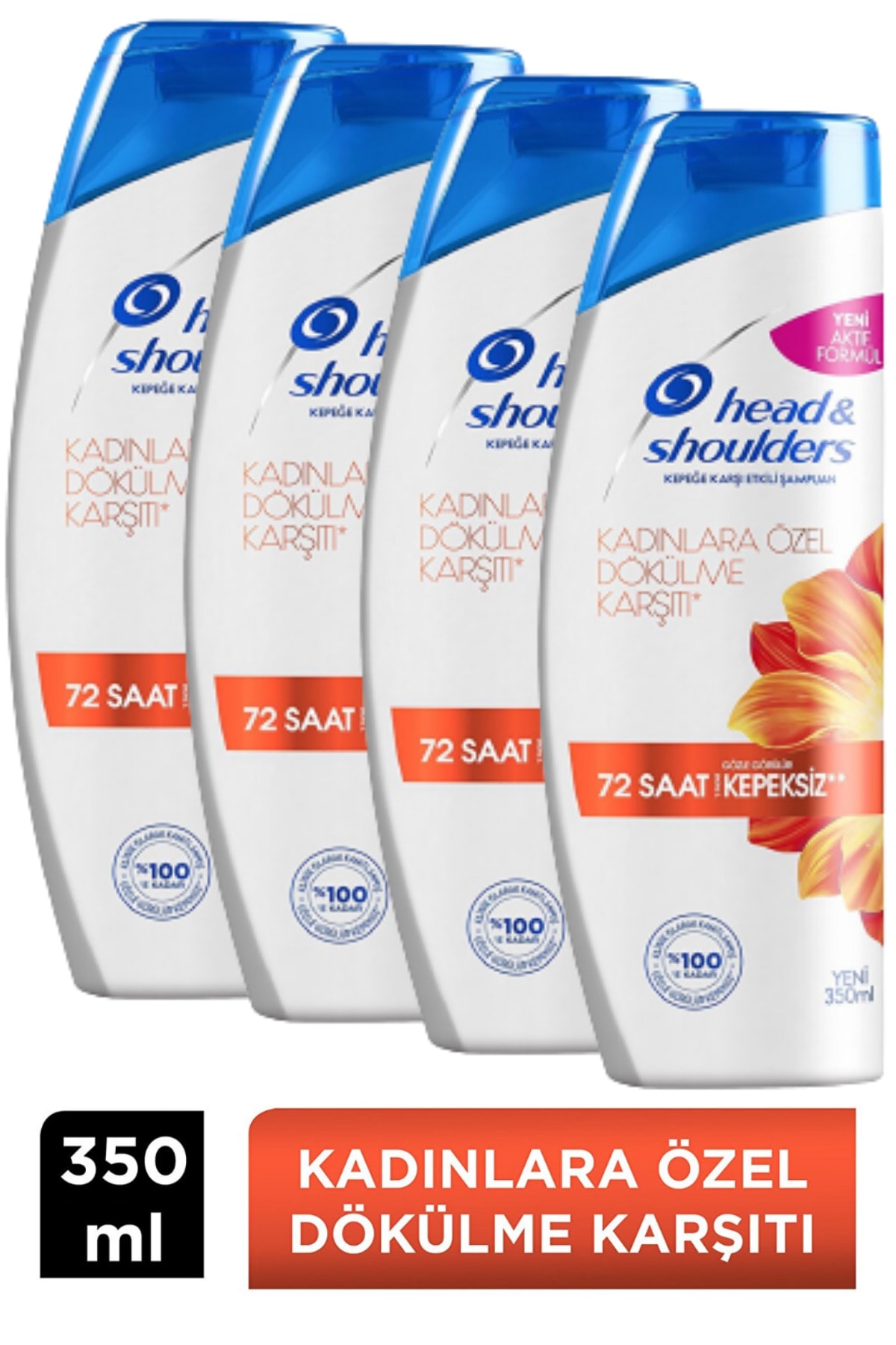 Head And Shoulders Kepek Karşıtı Şampuan Kadınlara Özel 350ml 4 Adet